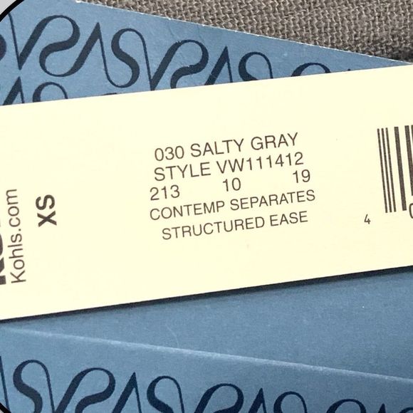 SIMPLY VERA VERA WANG COLOR BLOCK SHIFT DRESS | GREY & BLACK | NEW WITH TAG | XS - Picture 6 of 7